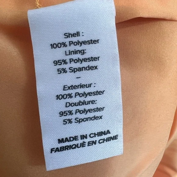 Cinq a Sept Ryder Satin Mini Slip Dress Cowl Neck Knotted Tie Orange Bronze, 6 - Picture 13 of 16